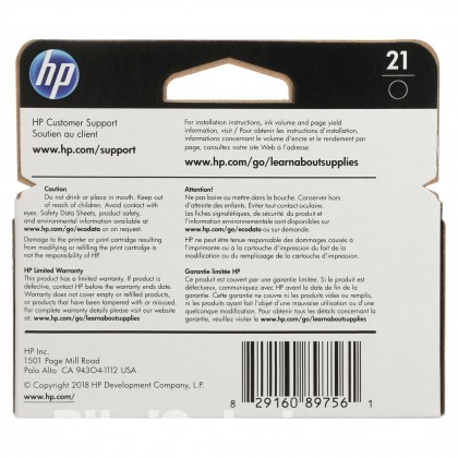 HP 21 Black Original Ink Cartridge